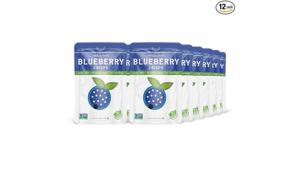 freeze dried blueberry crisps