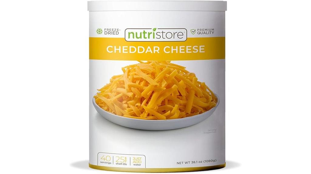freeze dried cheddar cheese