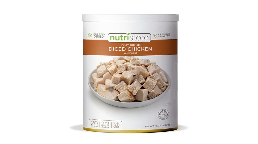 freeze dried chicken emergency food