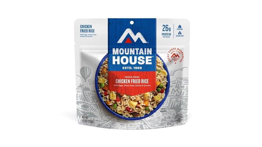 freeze dried chicken fried rice