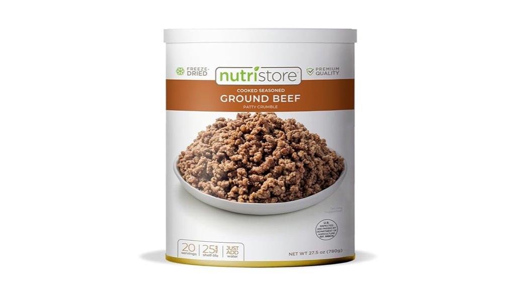 freeze dried ground beef