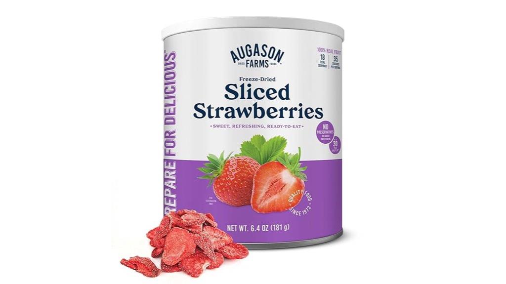 freeze dried strawberry can