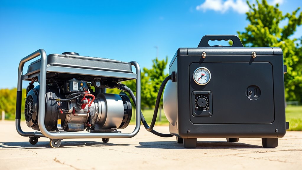 gas and propane generator operation