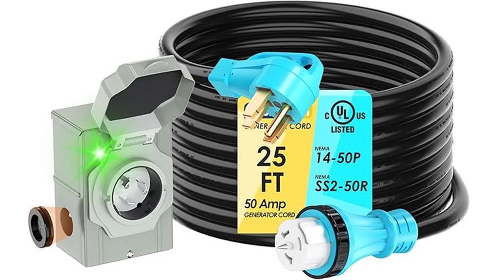 generator cord power inlet