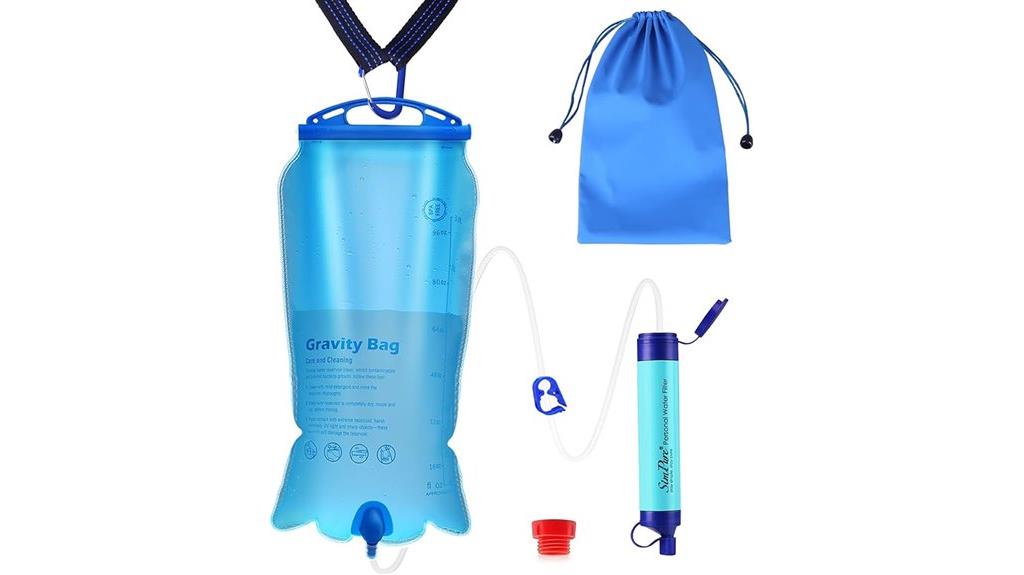 gravity water filter kit