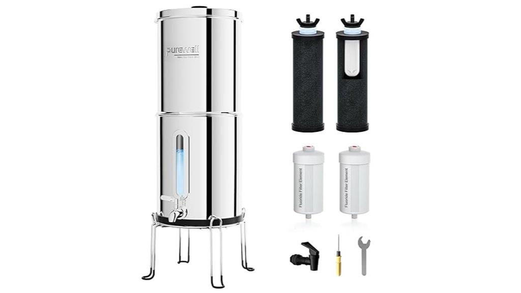 gravity water filter system