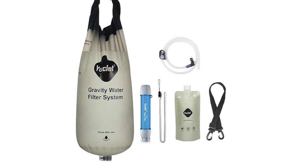gravity water filter system