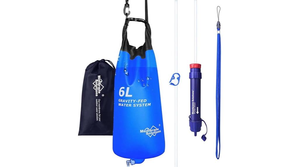 gravity water filtration system