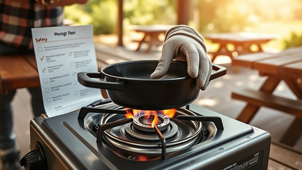 handle hot surfaces safely