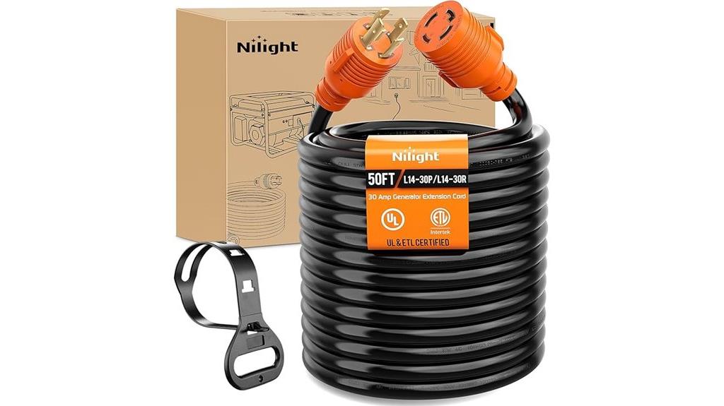 heavy duty generator extension cord