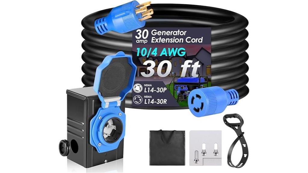 heavy duty generator extension cord