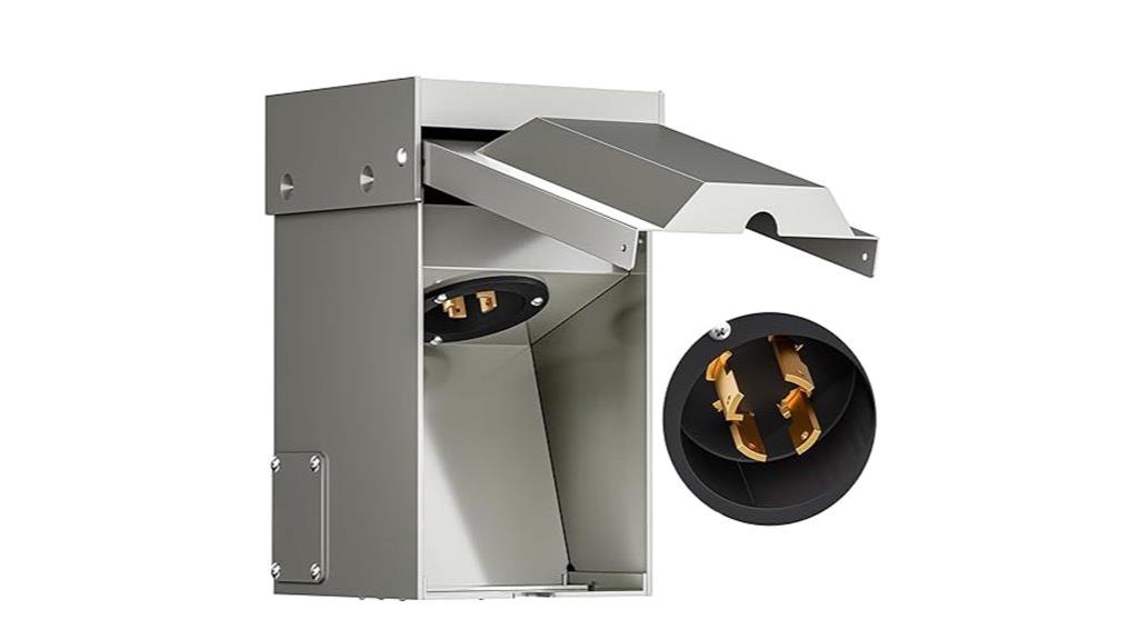 heavy duty generator power inlet