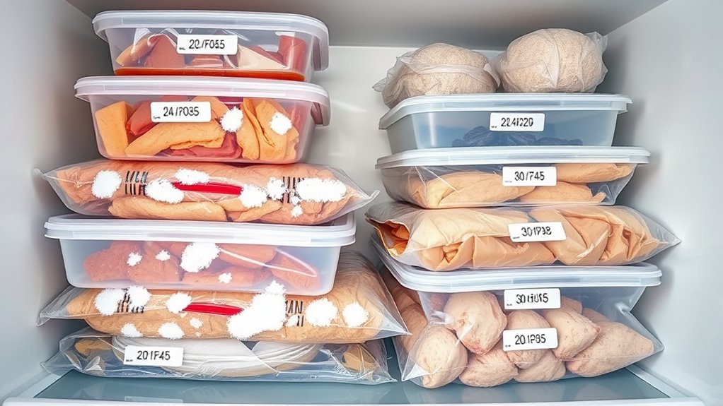 identify freezer burn signs