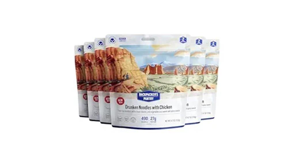 instant chicken noodle meal
