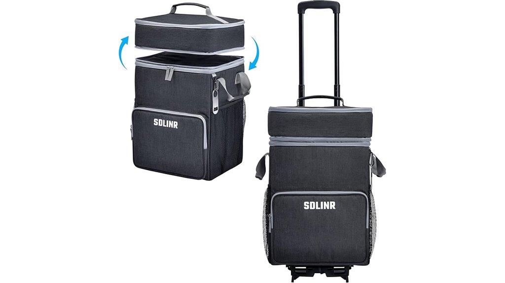 insulated wheeled cooler bag
