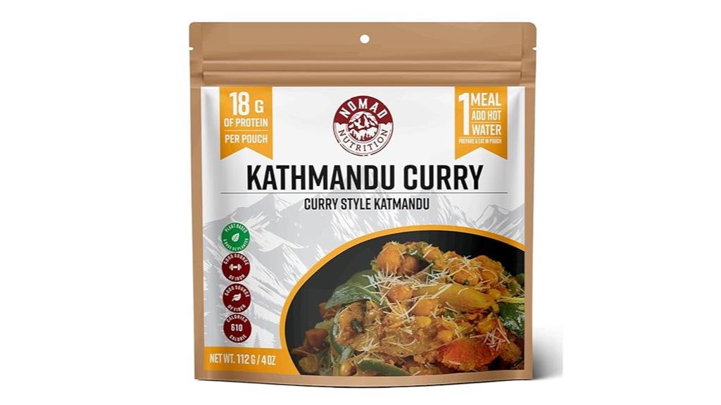 kathmandu curry backpacking food