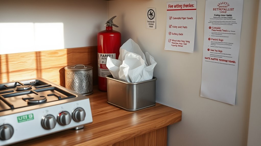 keep flammable materials away