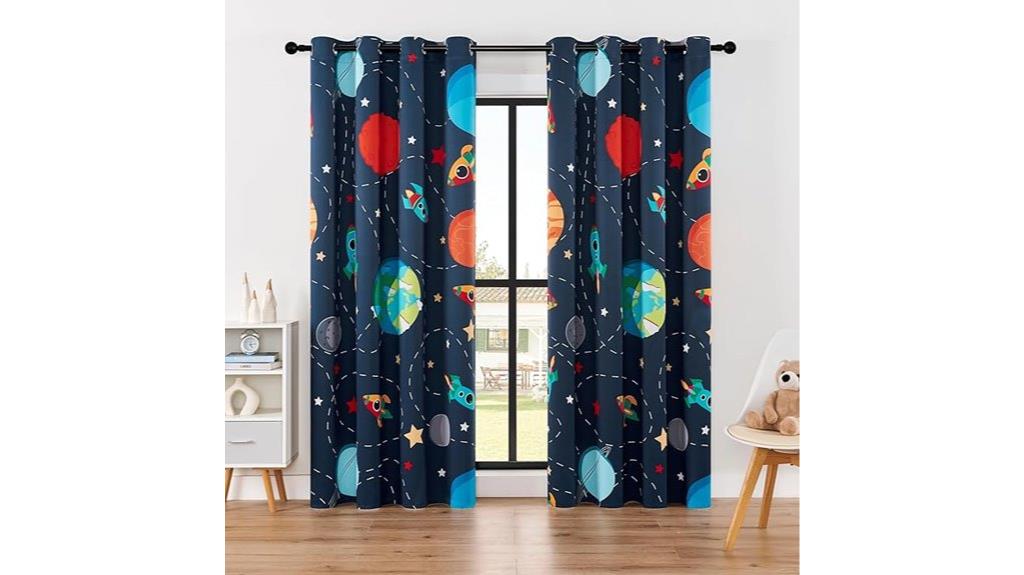 kids space blackout curtains