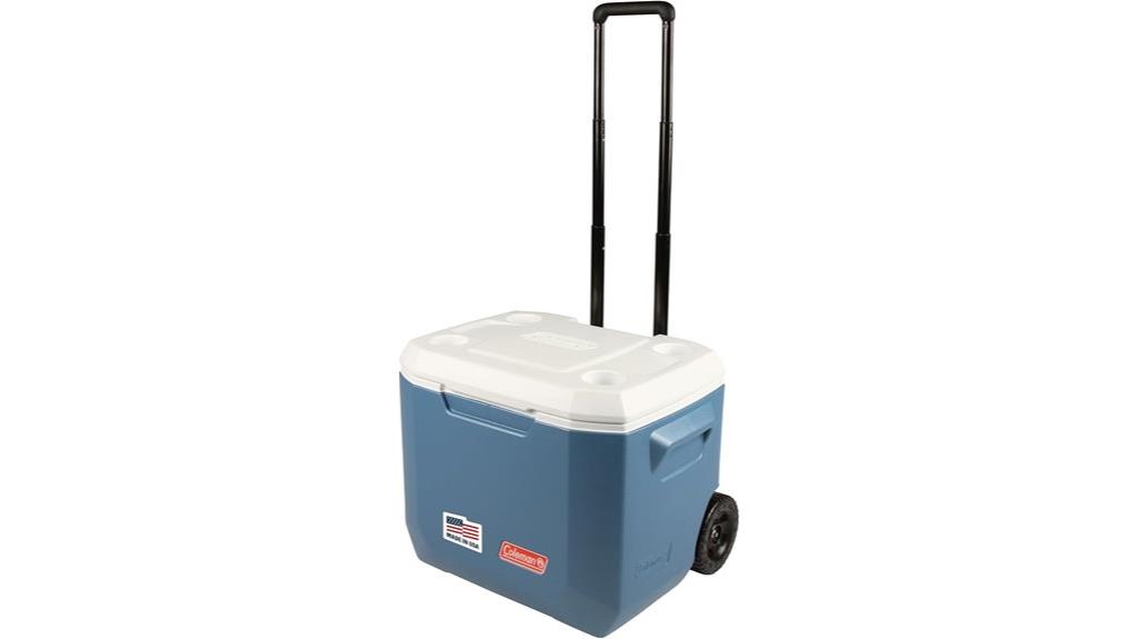 large 50 quart rolling cooler