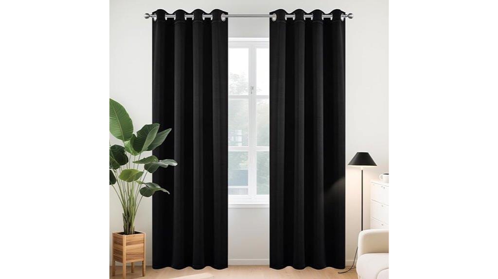 large bedroom blackout curtains