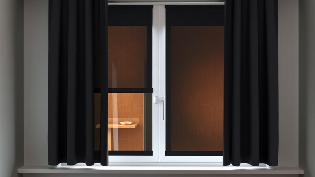 large blackout sliding curtains