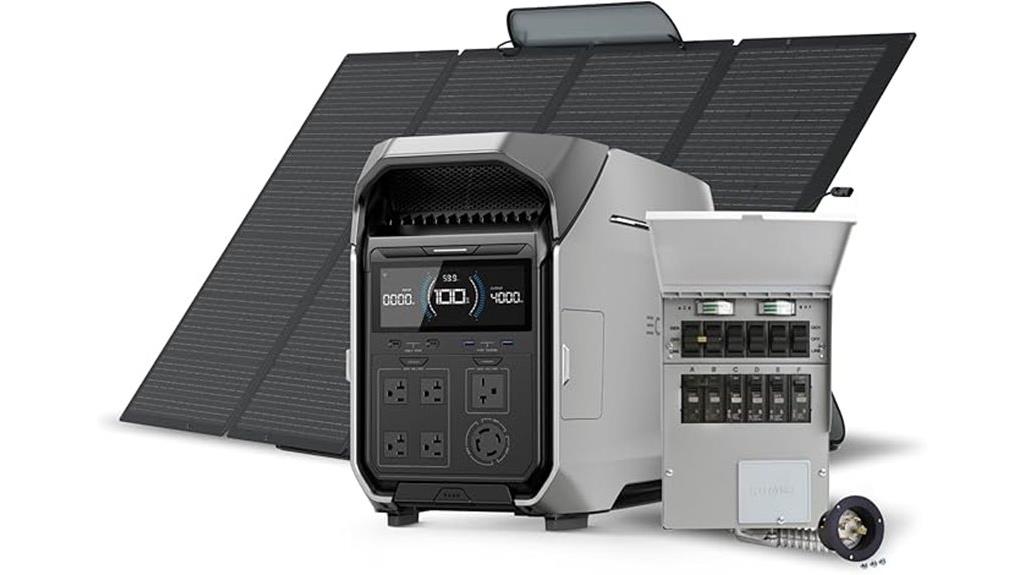 large capacity portable solar generator