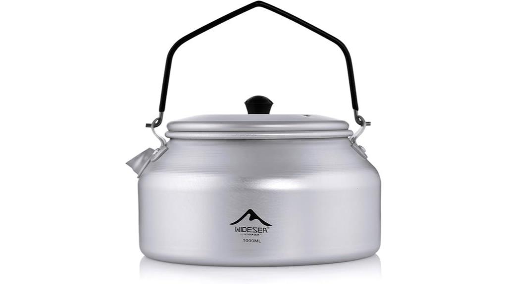 large heat resistant camping kettle