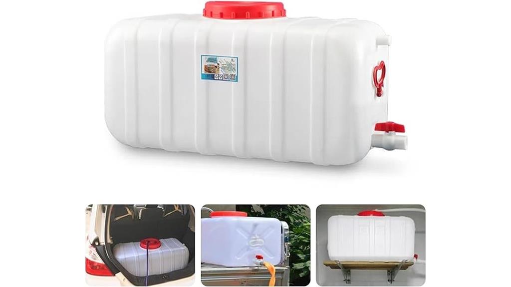 large plastic water tank