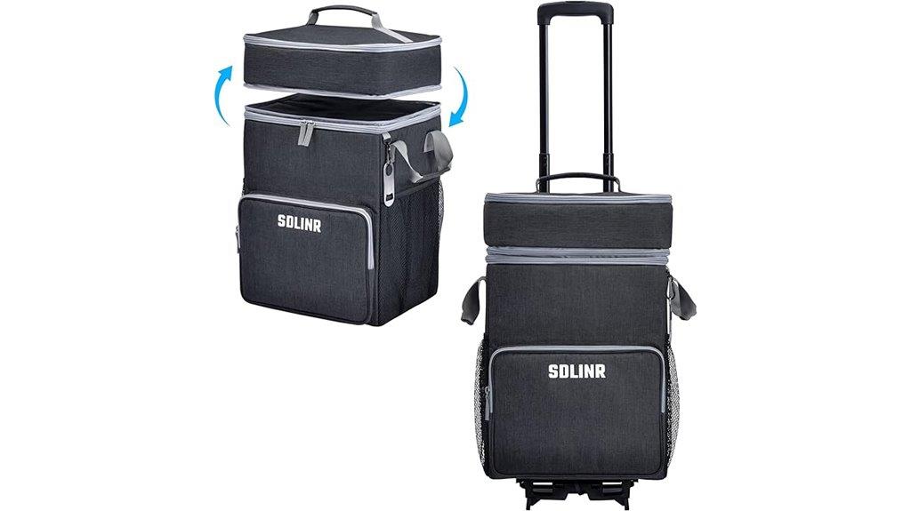 large wheeled cooler with handle