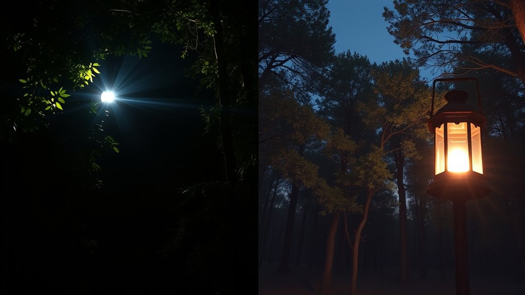 light focus and spread