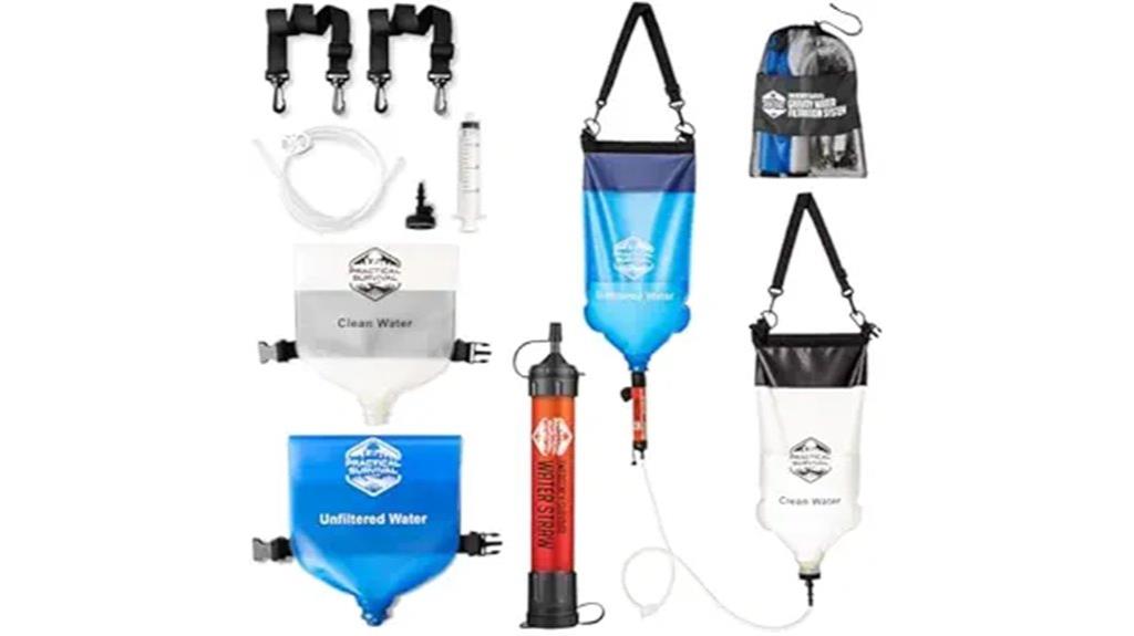 lightweight gravity water filtration