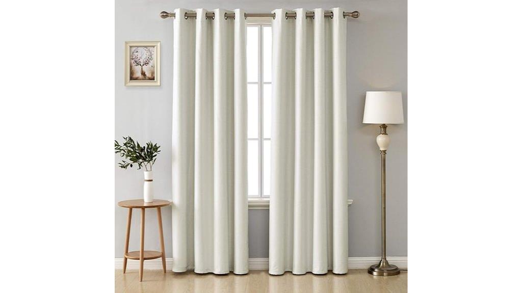 linen blackout curtain set