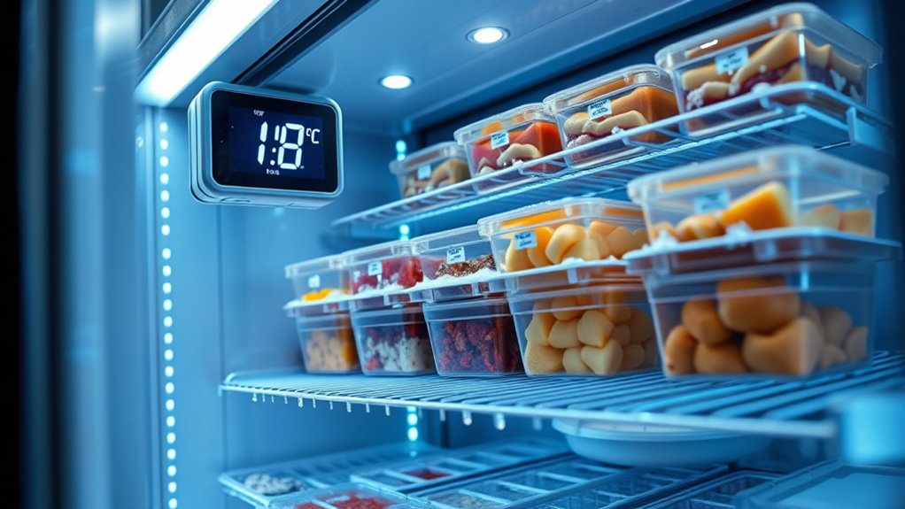 maintain accurate freezer temperatures