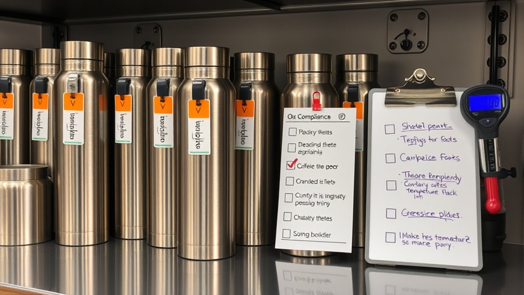 maintain proper storage temperatures