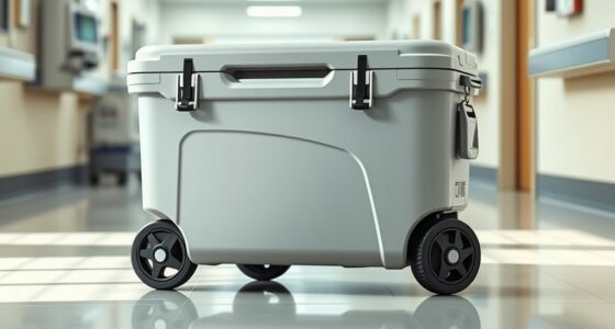 medical device cooler wheels