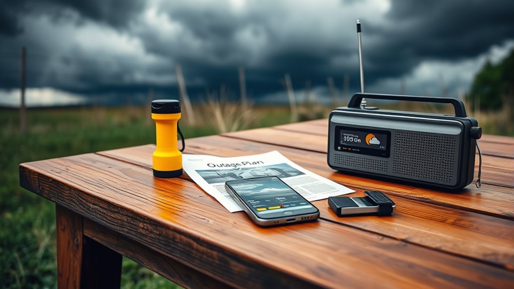 monitor weather and outages