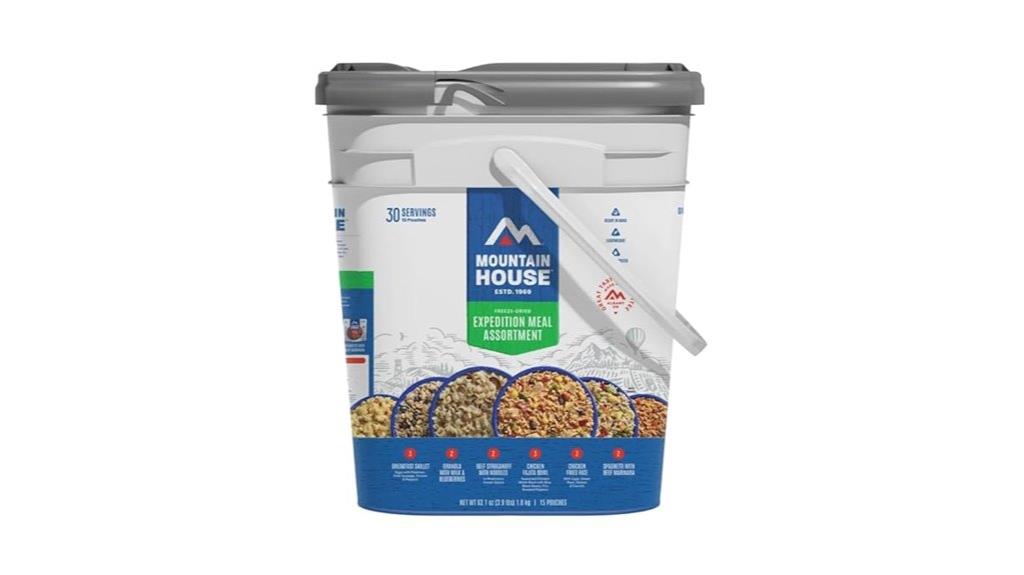 mountain expedition meal variety