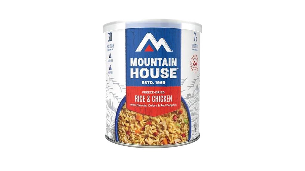 mountain house chicken rice can