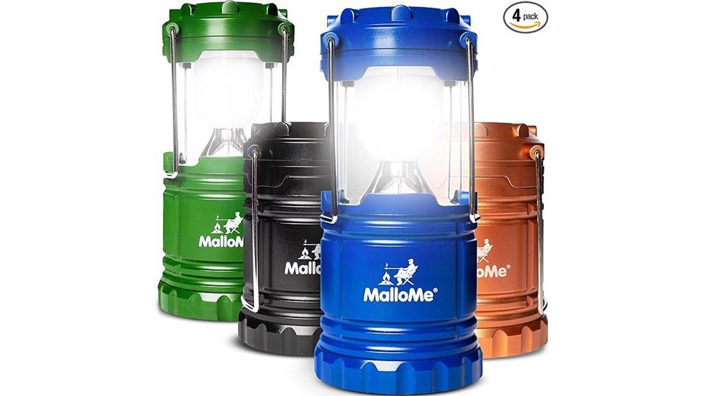 multicolor camping lantern pack