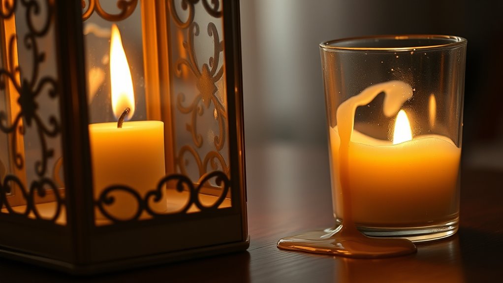 never leave candles unattended