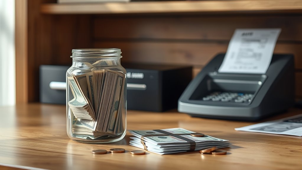 organize plan check cash