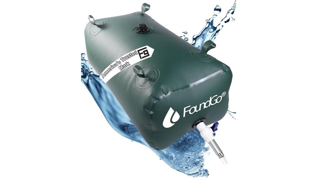 outdoor water storage bladder