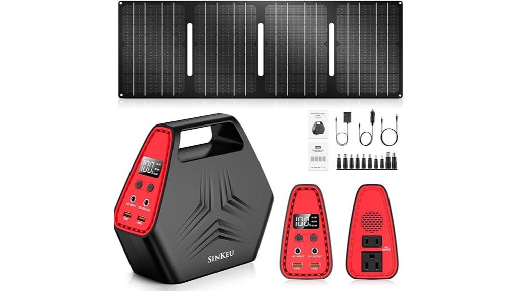 portable 100w solar generator