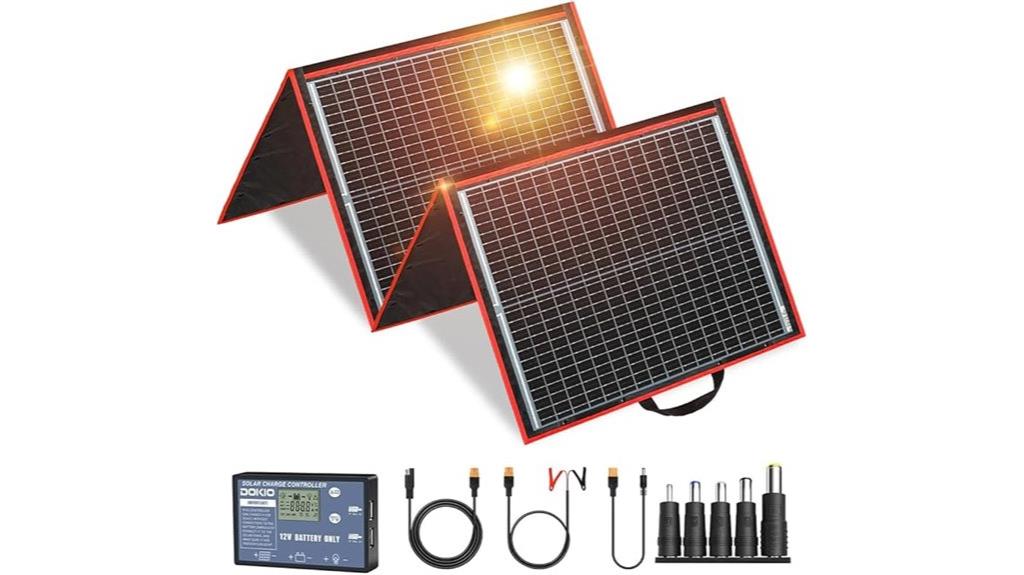 portable 150w folding solar