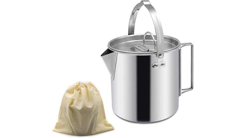 portable 1 2l camping kettle