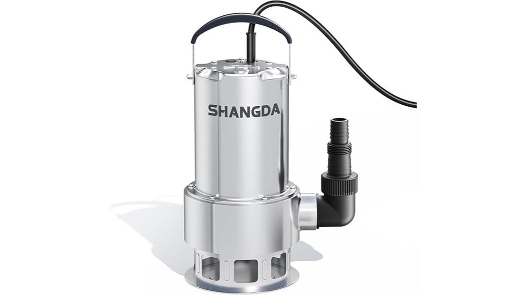 portable 1 6 hp sump pump