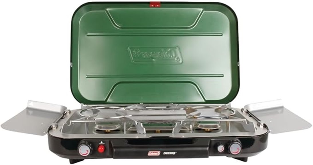portable 3 burner propane stove