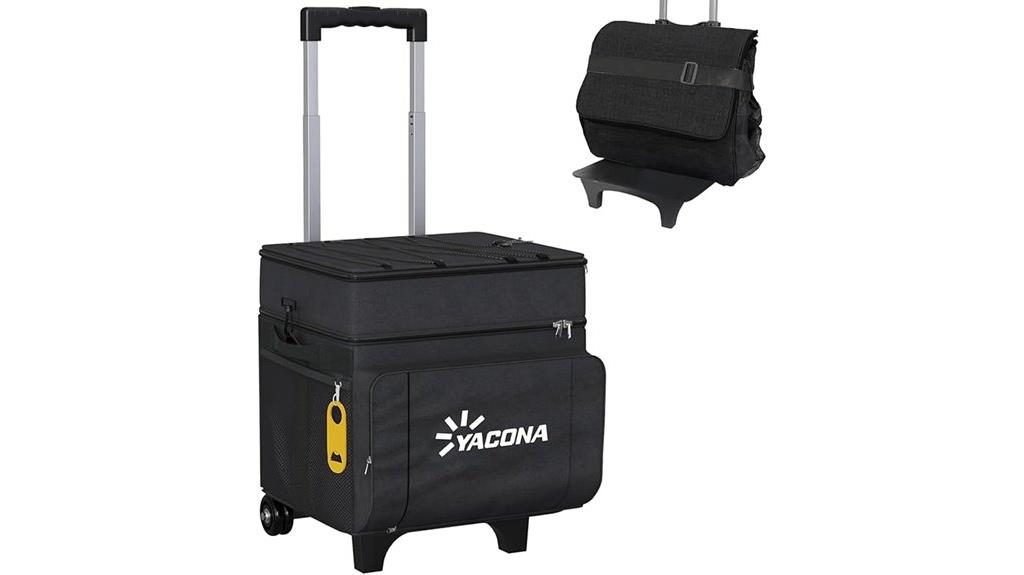 portable 50 can rolling cooler