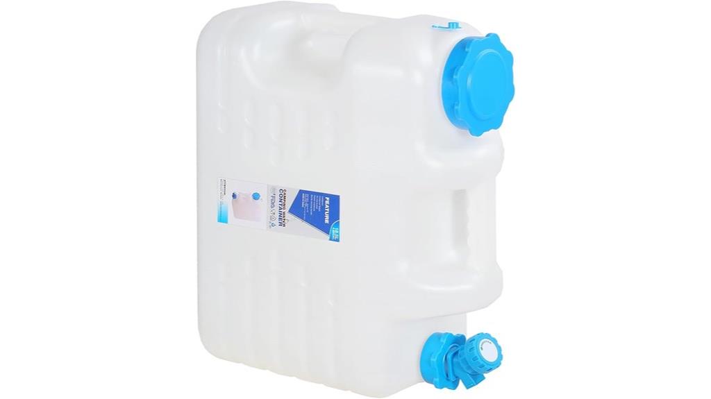 portable 5 gallon water container