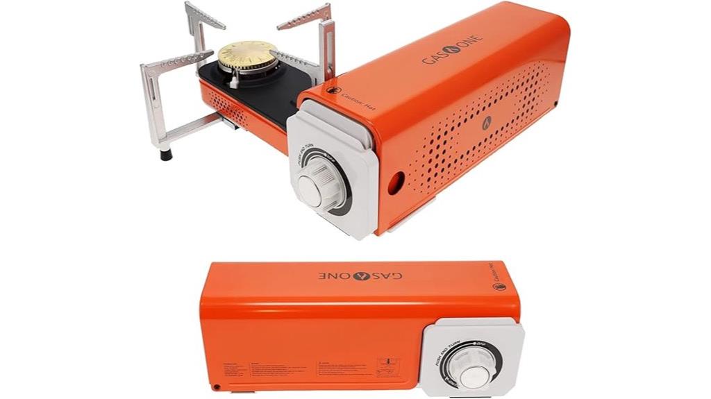 portable butane stove with case